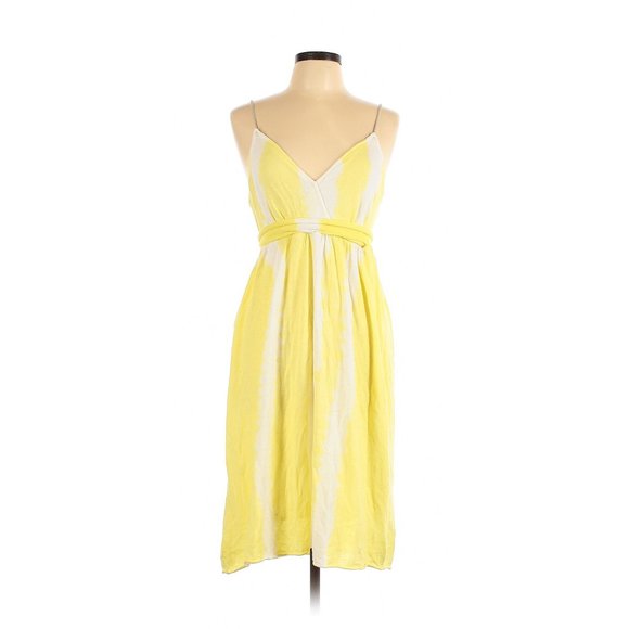 Moth Dresses & Skirts - Anthropologie MOTH Yellow White Sun Dress L